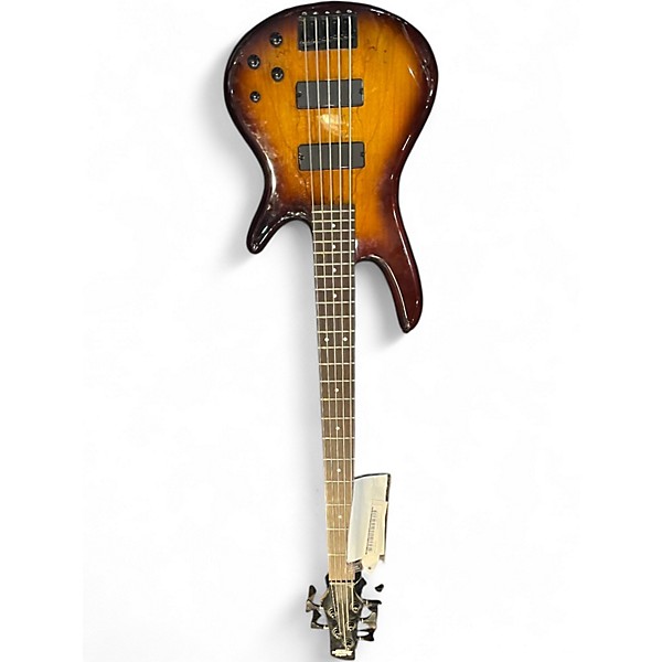 Used Ibanez GSR205 5 String 3 Color Sunburst Electric Bass Guitar
