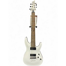 Used Schecter Guitar Research Demon 7 String Alpine White Solid Body Electric Guitar