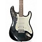 Used Starcaster by Fender Stratocaster Black Solid Body Electric Guitar