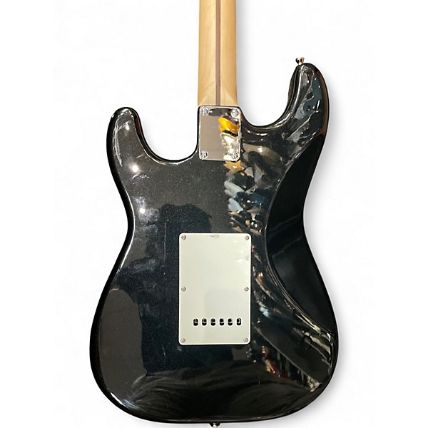 Used Starcaster by Fender Stratocaster Black Solid Body Electric Guitar