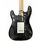 Used Starcaster by Fender Stratocaster Black Solid Body Electric Guitar