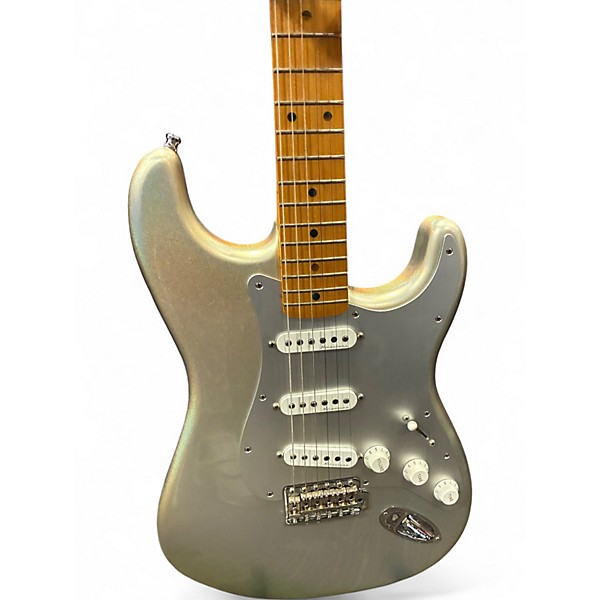 Used Fender H.E.R. Stratocaster Chrome Glow Solid Body Electric Guitar