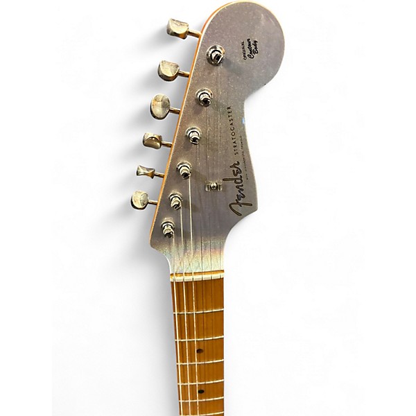 Used Fender H.E.R. Stratocaster Chrome Glow Solid Body Electric Guitar