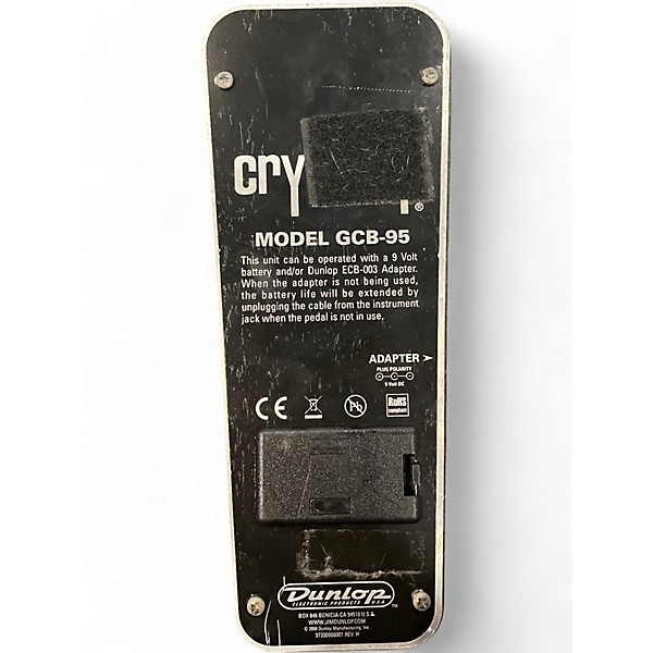 Used Dunlop GCB95 Original Crybaby Wah Effect Pedal
