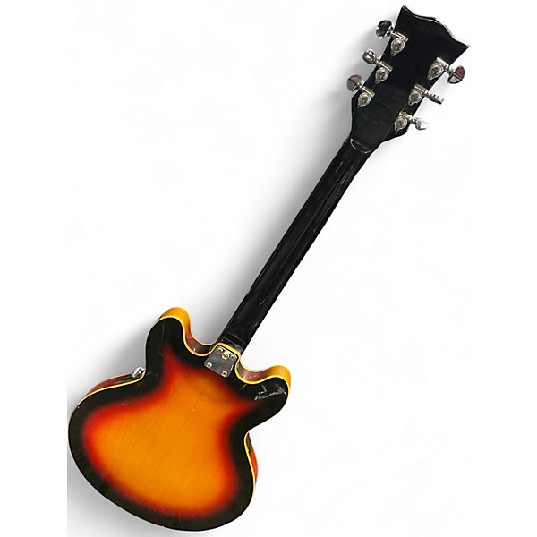 Vintage 1964 Vox Super Lynx 3 Color Sunburst Hollow Body Electric Guitar