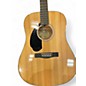 Used Fender CD60 Dreadnought Left Handed Natural Acoustic Guitar