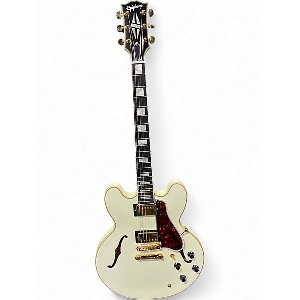Used Epiphone 1959 ES-355 White Solid Body Electric Guitar