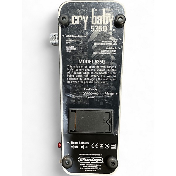Used Dunlop 535Q Cry Baby Multi-Wah Effect Pedal