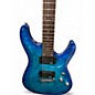 Used Schecter Guitar Research C6 Plus Ocean Blue Burst Solid Body Electric Guitar