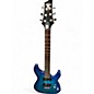 Used Schecter Guitar Research C6 Plus Ocean Blue Burst Solid Body Electric Guitar