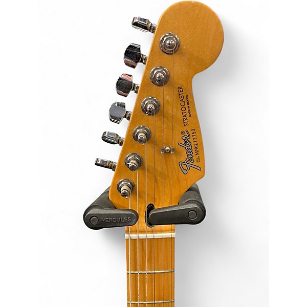 Used Fender Standard Stratocaster Black Solid Body Electric Guitar
