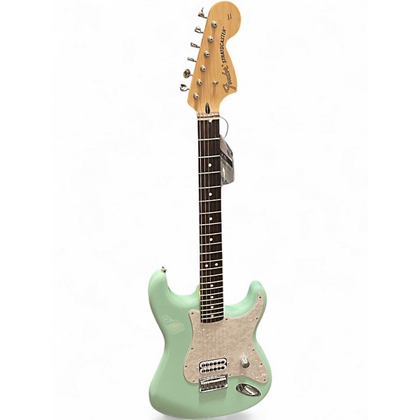 Used Fender Tom Delonge Signature Stratocaster Surf Green Solid Body Electric Guitar