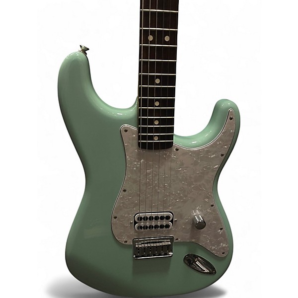 Used Fender Tom Delonge Signature Stratocaster Surf Green Solid Body Electric Guitar