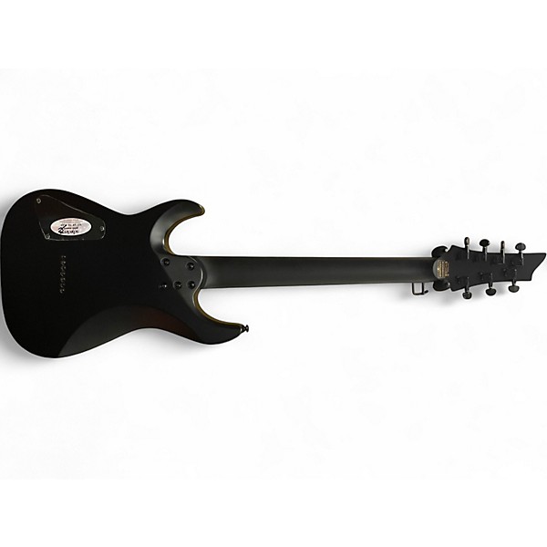 Used Schecter Guitar Research Damien 7 String Black Solid Body Electric Guitar