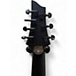 Used Schecter Guitar Research Damien 7 String Black Solid Body Electric Guitar