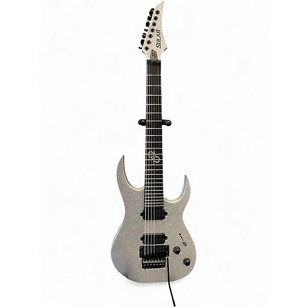 Used 2024 Solar Guitars SBR1.7FRSP Silver Sparkle Solid Body Electric Guitar