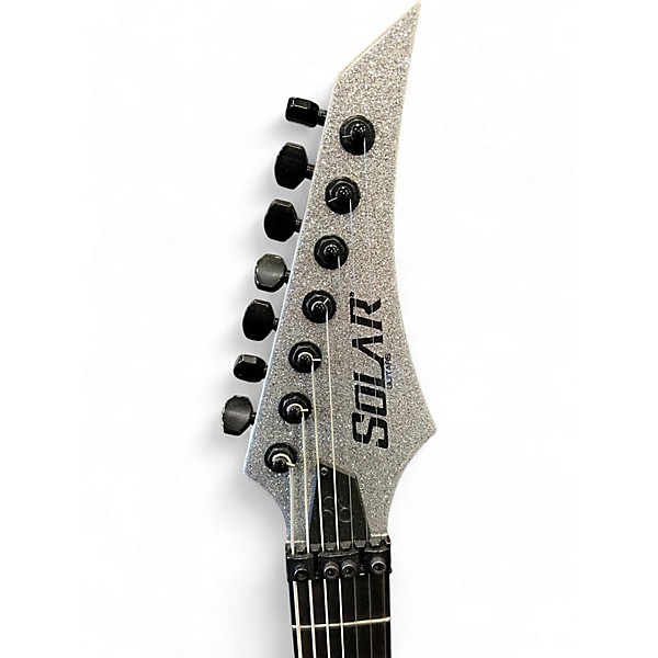 Used 2024 Solar Guitars SBR1.7FRSP Silver Sparkle Solid Body Electric Guitar