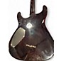 Used Schecter Guitar Research EXOTIC STAR Black and Gold Solid Body Electric Guitar
