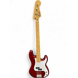 Used Fender Standard Precision Bass Candy Apple Red Electric Bass Guitar