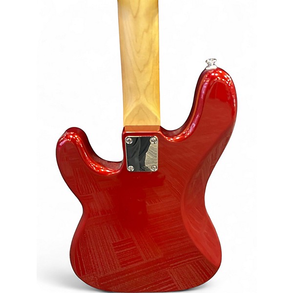 Used Fender Standard Precision Bass Candy Apple Red Electric Bass Guitar