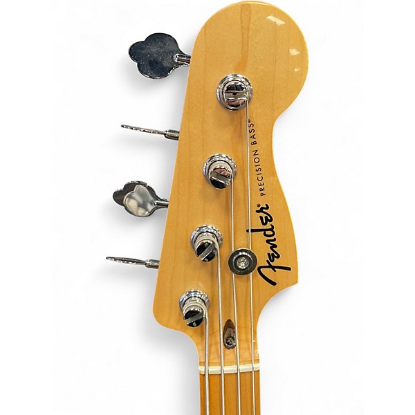 Used Fender Standard Precision Bass Candy Apple Red Electric Bass Guitar