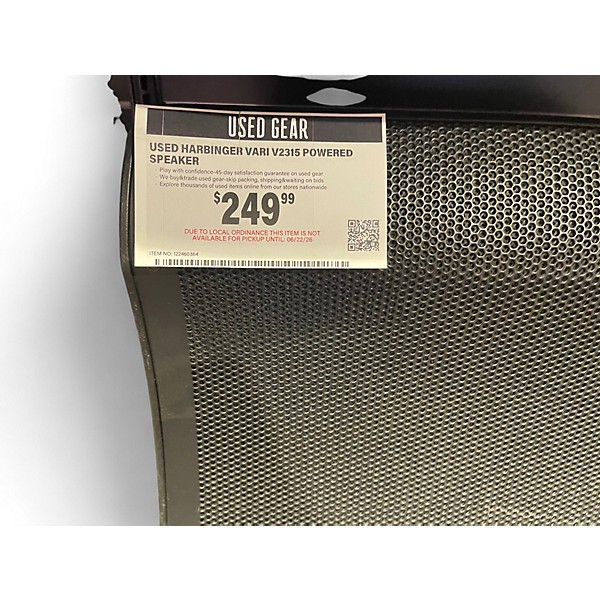 Used Harbinger VARI V2315 Powered Speaker