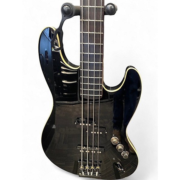 Used Fender Aerodyne 4-String Jazz Bass Black Electric Bass Guitar