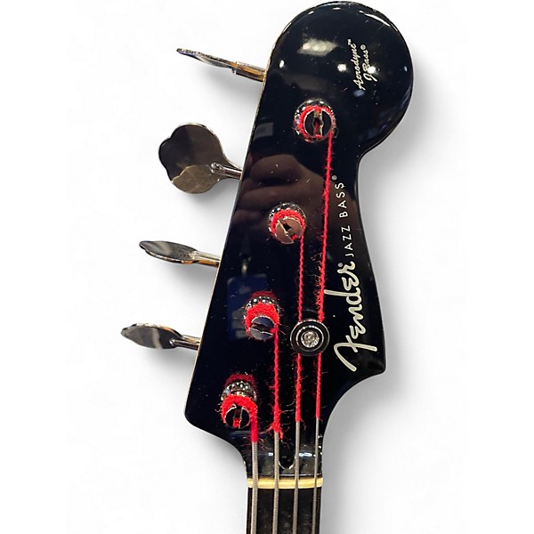 Used Fender Aerodyne 4-String Jazz Bass Black Electric Bass Guitar