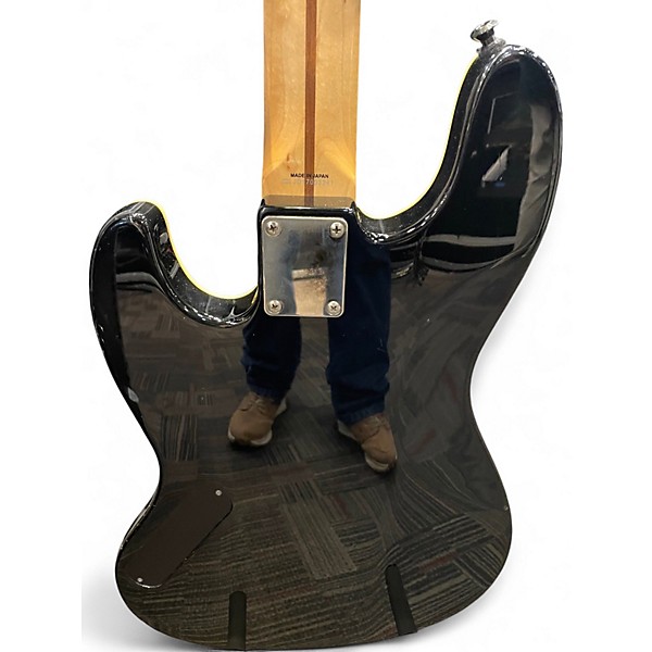 Used Fender Aerodyne 4-String Jazz Bass Black Electric Bass Guitar