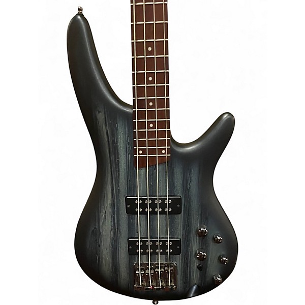 Used 2024 Ibanez SR300 Black with Silver Pinstripes Electric Bass Guitar