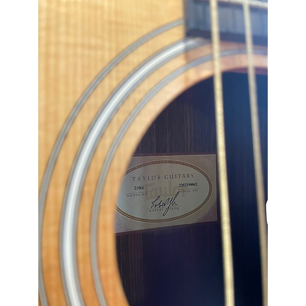 Used Taylor 210CE Natural Acoustic Electric Guitar
