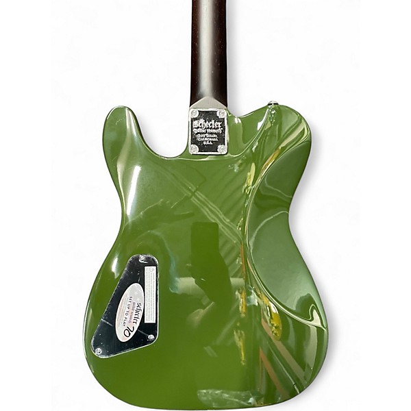 Used Schecter Guitar Research JACK FOWLER PT DRAB GREEN Solid Body Electric Guitar