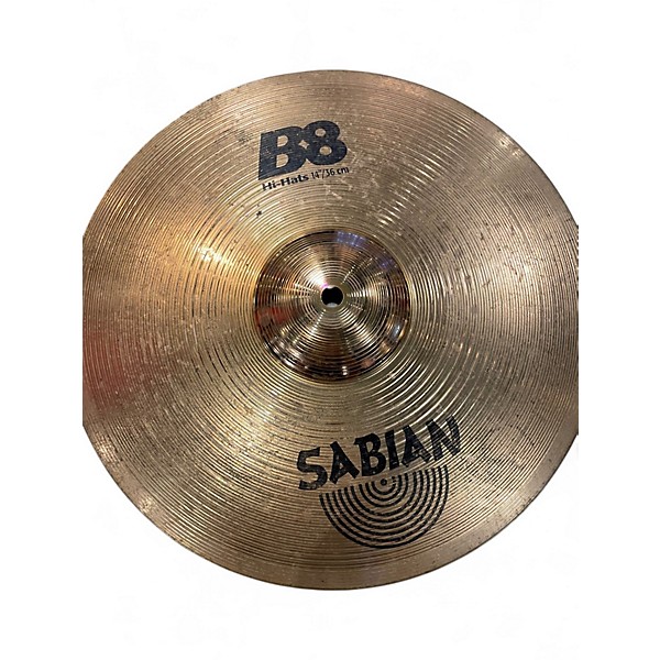Used SABIAN 14in B8 Hi Hat Pair Cymbal