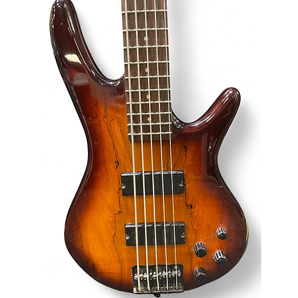Used Ibanez GSR205 5 String Tobacco Burst Electric Bass Guitar