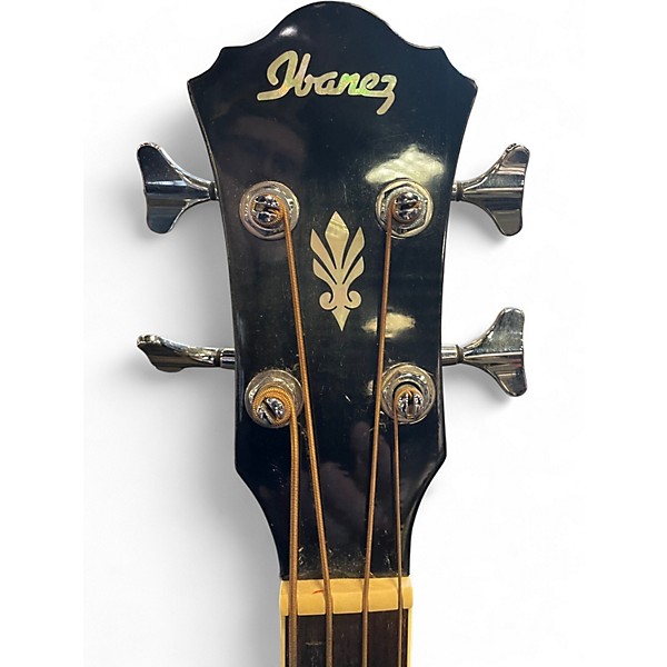 Used Ibanez AEB20E Black Acoustic Bass Guitar