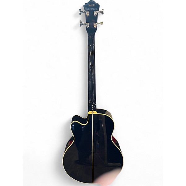 Used Ibanez AEB20E Black Acoustic Bass Guitar