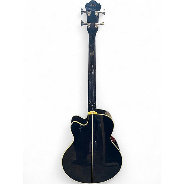 Used Ibanez AEB20E Black Acoustic Bass Guitar