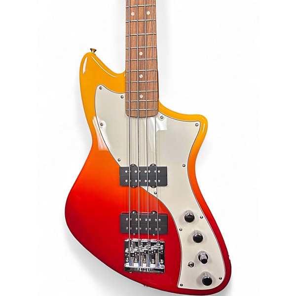 Used 2022 Fender METEORA TEQUILA SUNRISE Electric Bass Guitar