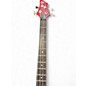 Used Ibanez BTB400QM Transparent Red Electric Bass Guitar