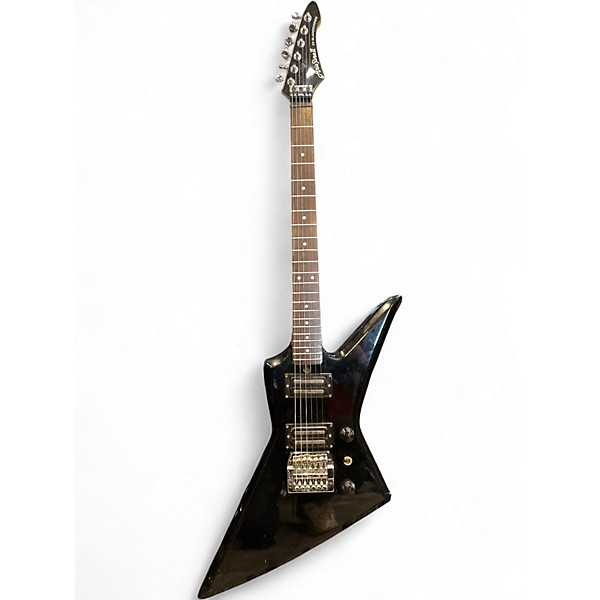 Used Aria Pro Ii zz bladerunner Black Solid Body Electric Guitar