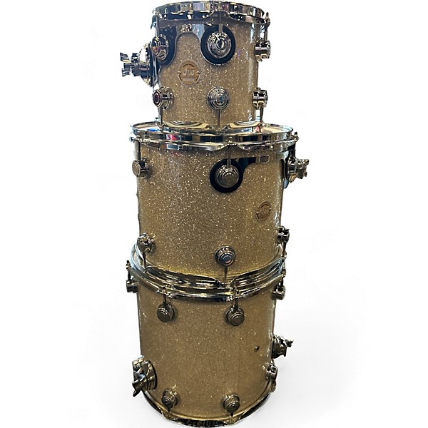 Used DW 9 Piece COLLECTORS SERIES BROKEN GLASS Drum Kit