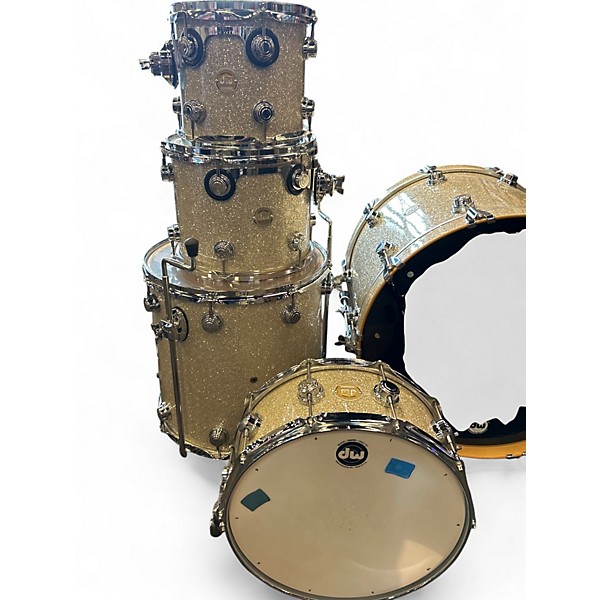 Used DW 9 Piece COLLECTORS SERIES BROKEN GLASS Drum Kit