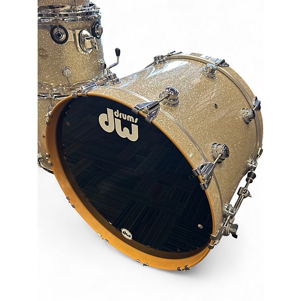 Used DW 9 Piece COLLECTORS SERIES BROKEN GLASS Drum Kit