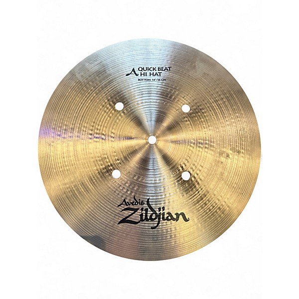 Used Zildjian 14in Quick Beat Hi Hat Pair Cymbal