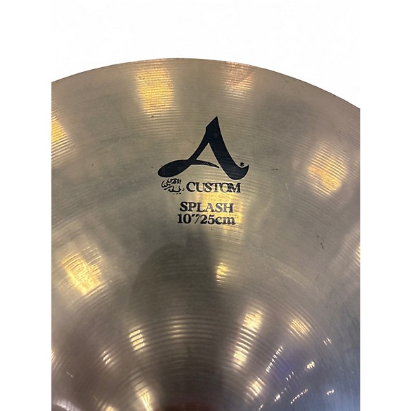 Used Zildjian 10in A Custom Splash Cymbal