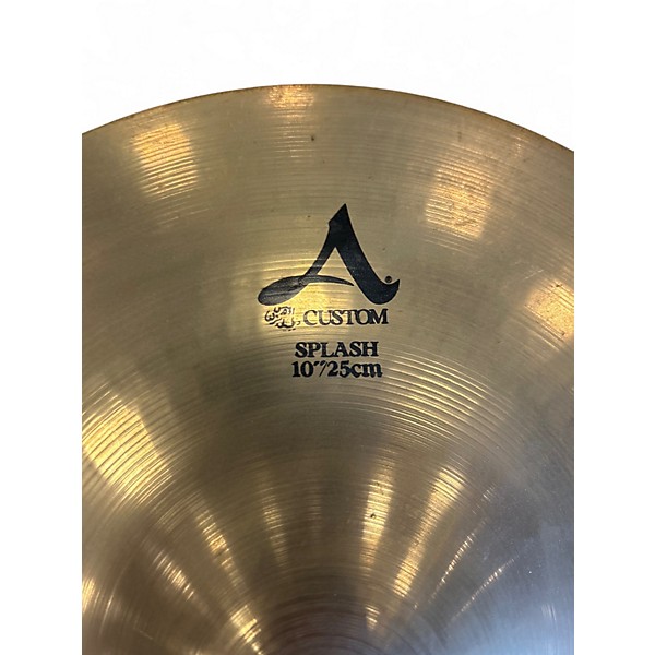 Used Zildjian 10in A Custom Splash Cymbal