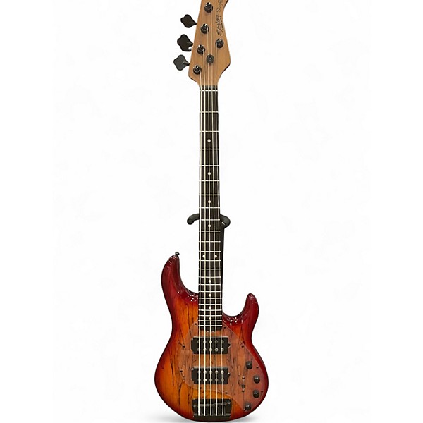 Used Sterling by Music Man ray35 hh Blood orange burst Electric Bass Guitar