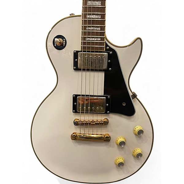 Used Epiphone Les Paul Custom Alpine White Solid Body Electric Guitar