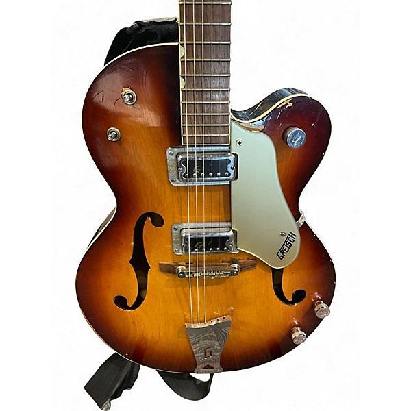 Vintage 1966 Gretsch Guitars 6117 sunburst Hollow Body Electric Guitar
