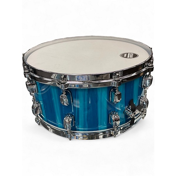 Used TAMA 14X5.5 Starclassic Performer Snare Sky Blue Aurora Drum